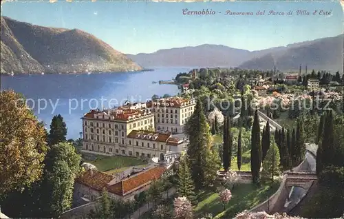 Cernobbio Lago di Como Panorama dal Parco di Villa d Este Kat. Cernobi