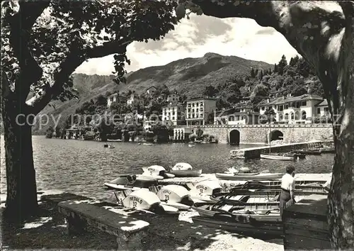 Ascona TI Uferpartie Tretboot Lago Maggiore Kat. Ascona