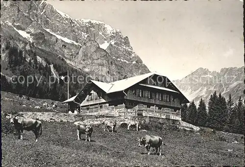 Truebsee OW Restaurant Pension Untertruebsee Kuehe Kat. Engelberg