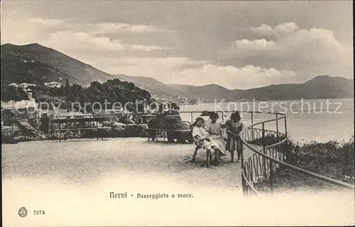 Nervi Passeggiata  a Mare Kinder / Genova /Ligurien