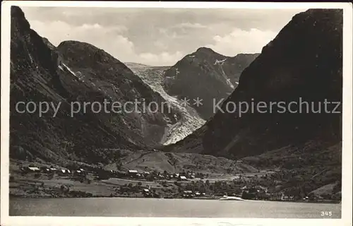 Norge Norwegen Sundalgletscher im Maurangerfjord Kat. Norwegen