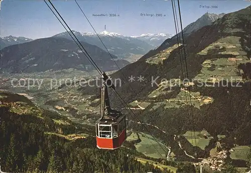 Scena Merano Seilbahn Saltaus Hirzer Hochplateau Kat. Scena Schenna