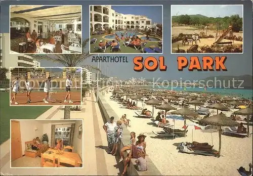 Cala Millor Mallorca Aparthotel Sol Park Tennis Strand Kat. Islas Baleares Spanien