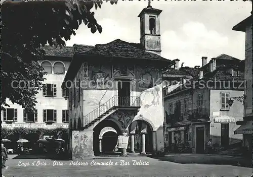 Orta San Giulio Palazzo Comunale e Bar Delizia Kat. Novara