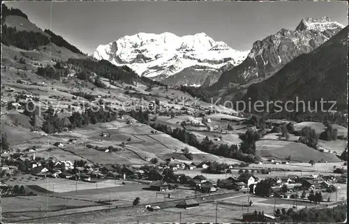 Reichenbach Scharnachtal Panorama Bluemlisalp / Scharnachtal /Bz. Frutigen