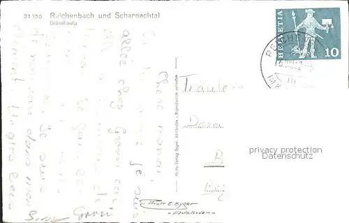 Reichenbach Scharnachtal Panorama Bluemlisalp / Scharnachtal /Bz. Frutigen