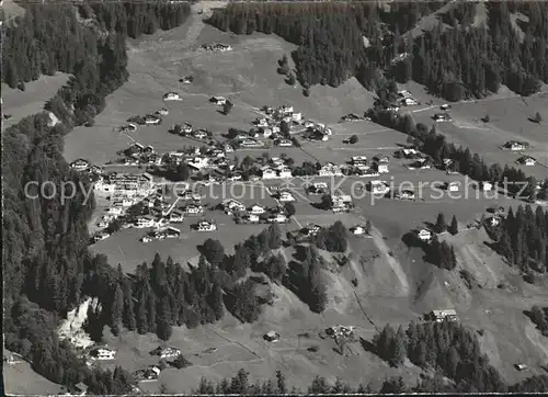 Adelboden Schlegeli Fliegeraufnahme Kat. Adelboden