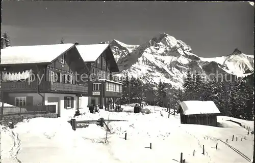 Stiegelschwand Adelboden Pension Restaurant Schermtanne Lohner Tschinggelochtighorn / Adelboden /Bz. Frutigen