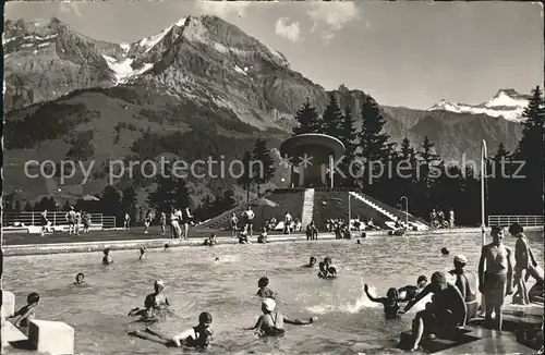 Adelboden Schwimmbad Grosslohner Steghorn Kat. Adelboden