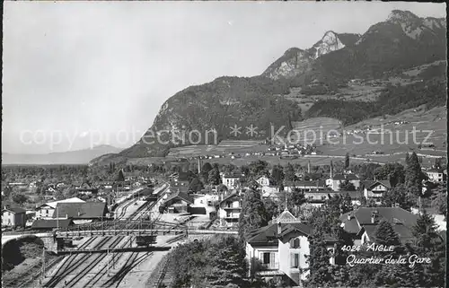 Aigle VD Quartier de la Gare Kat. Aigle