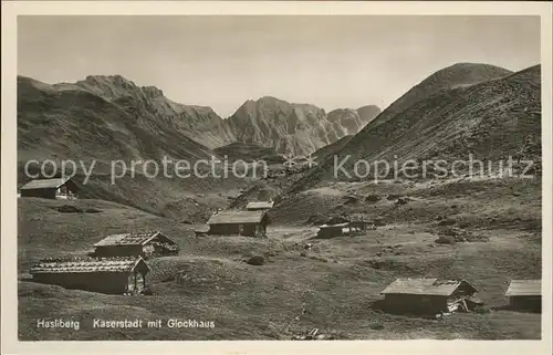 Hasliberg Kaeserstatt mit Glockhaus / Hasliberg /Bz. Oberhasli