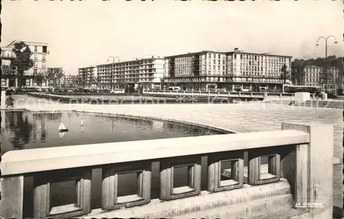 Le Havre Bassin du jardin Hotel de Ville Kat. Le Havre