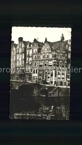 Amsterdam Niederlande Brouwersgracht Haizen Kat. Amsterdam