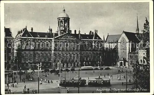 Amsterdam Niederlande Dam Koninklijk Paleis Kat. Amsterdam