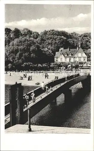 Wittenbergen Elbe Faehrhaus Wittenbergen Bruecke / Hamburg /Hamburg Stadtkreis