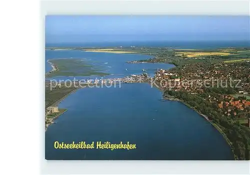 Heiligenhafen Ostseebad an der Vogelfluglinie Deutschland Daenemark Fliegeraufnahme Kat. Heiligenhafen