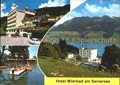 Wilen Sarnen Hotel Wilerbad am Sarnersee Bootspartie