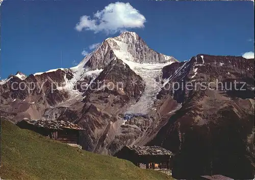 Loetschental Alphuetten mit Bietschhorn Kat. Kippel