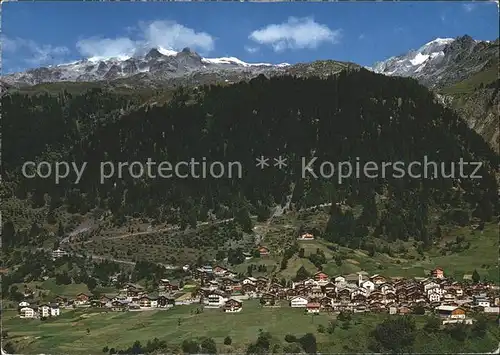 Wiler Loetschental mit Hockenhorn und Sackhorn Kat. Wilerhorn