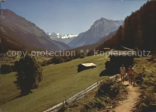 Klosters GR Mombiel Silvretta Wanderweg Kat. Klosters