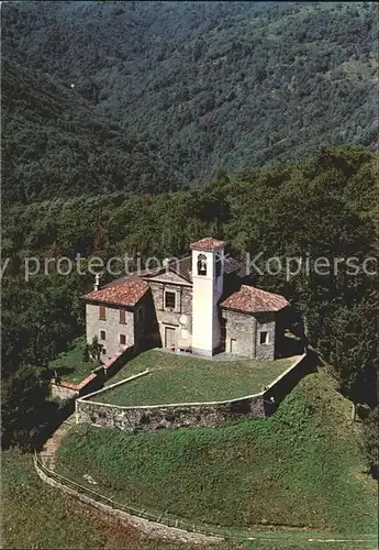 Malcantone Ticino Santa Maria d'Iseo Fliegeraufnahme /  /Malcantone