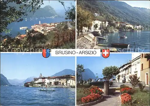 Brusino Arsizio Lago di Lugano Teilansichten Kat. Brusinosizio
