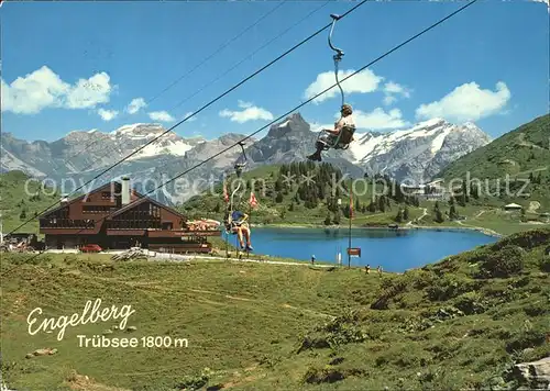 Engelberg OW Truebsee Sessellift Restaurant Alpstuebli Kat. Engelberg