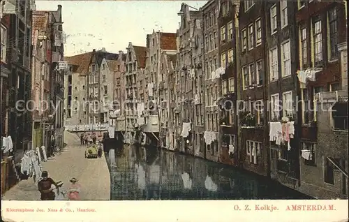 Amsterdam Niederlande Kolkje Kat. Amsterdam