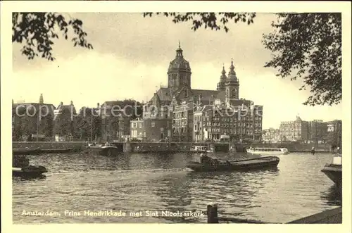 Amsterdam Niederlande Prins Hendrikkade Sint Nicolaaskerk Kat. Amsterdam