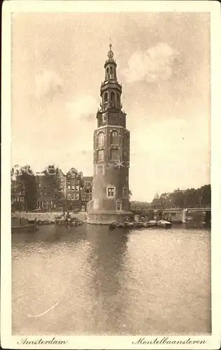 Amsterdam Niederlande Montelbaanstoren Kat. Amsterdam