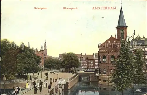 Amsterdam Niederlande Raampoort Bloemgracht  Kat. Amsterdam