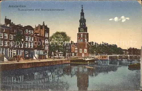 Amsterdam Niederlande Montelbaanstoren Kat. Amsterdam