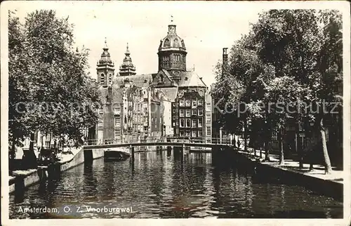 Amsterdam Niederlande Voorburgwal Kat. Amsterdam