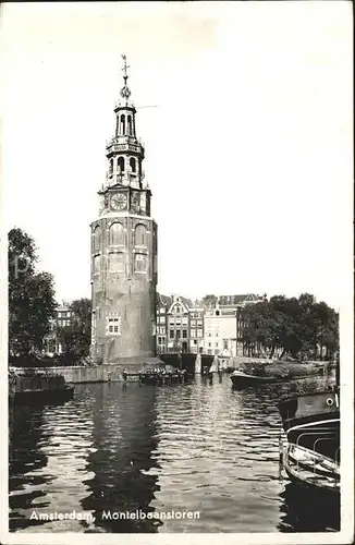 Amsterdam Niederlande Montelbaanstoren Kat. Amsterdam