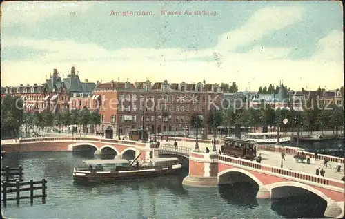 Amsterdam Niederlande Amstelbrug Kat. Amsterdam