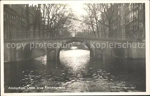 Amsterdam Niederlande brug Keizersgracht Kat. Amsterdam