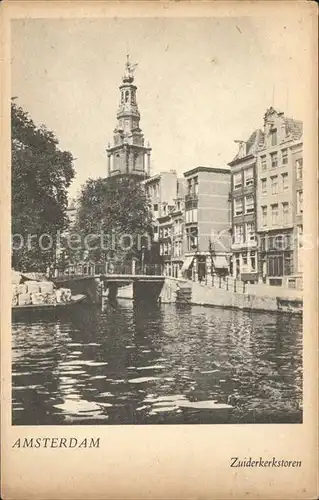 Amsterdam Niederlande Zuiderkerkstoren Kat. Amsterdam