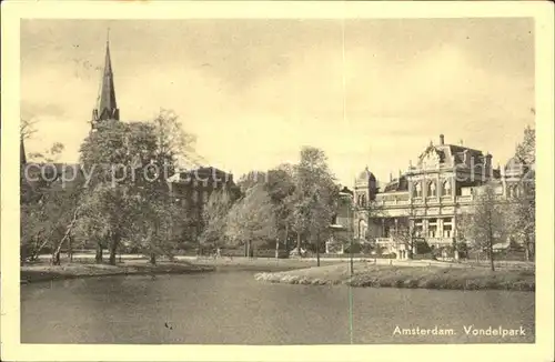 Amsterdam Niederlande Vondelpark Kat. Amsterdam