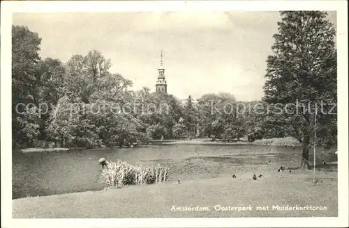 Amsterdam Niederlande Oosterpark Muiderkertoren Kat. Amsterdam