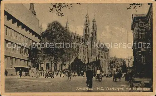 Amsterdam Niederlande Voorburgwal Postkantoor Kat. Amsterdam