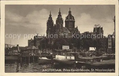 Amsterdam Niederlande Prins Hendrikkade St Nicolaaskerk Kat. Amsterdam