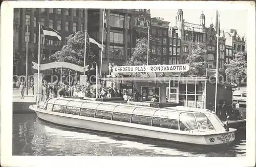 Amsterdam Niederlande Reederij Plas Kat. Amsterdam