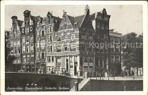 Amsterdam Niederlande Papeneiland Gedeelte Jordaan Kat. Amsterdam