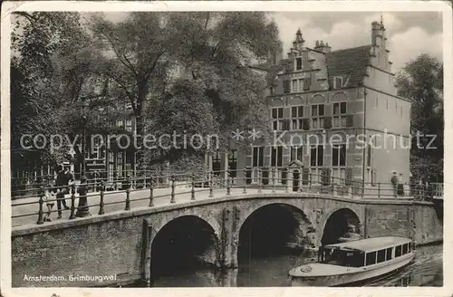 Amsterdam Niederlande Grimburgwal Kat. Amsterdam