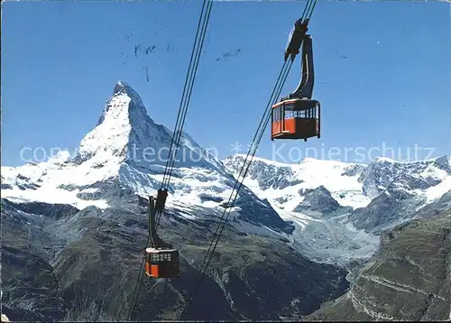 Zermatt VS Luftseilbahn Rothorn Matterhorn Kat. Zermatt