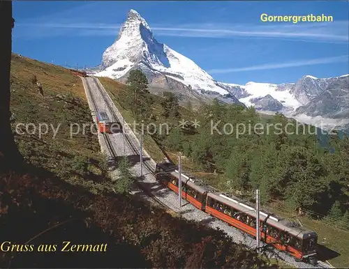 Zermatt VS Gornergratbahn Riffelhorn Matterhorn Kat. Zermatt