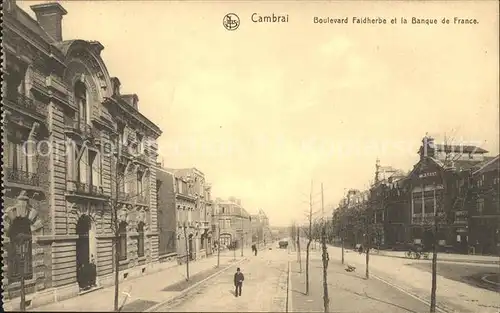 Cambrai Boulevard Faidherbe Banque de France Kat. Cambrai