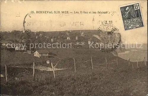 Berneval sur Mer Les Villas et les falaises