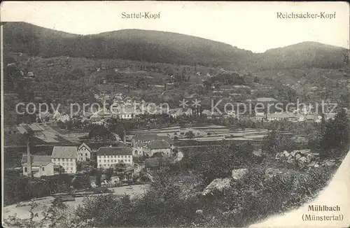 Muehlbach Muenstertal Panorama Sattelkopf Reichsacker Kopf