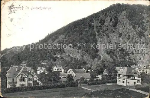 Berneck Fichtelgebirge Ortsblick Kat. Bad Berneck